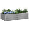 Vidaxl plantenbak lichtgrijs 195 x 100 x 45 cm gegalvaniseerd staal
