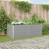Vidaxl plantenbak lichtgrijs 195 x 100 x 45 cm gegalvaniseerd staal