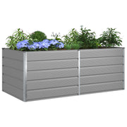 Vidaxl plantenbak lichtgrijs 195 x 100 x 75 cm gegalvaniseerd staal - afbeelding 3