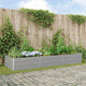 Vidaxl plantenbak lichtgrijs 290 x 100 x 45 cm gegalvaniseerd staal