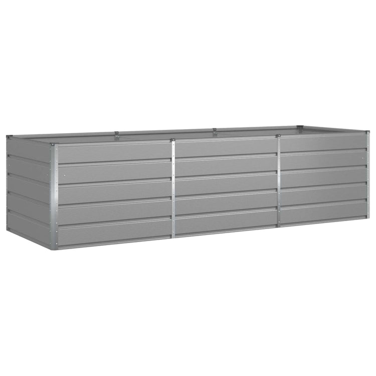 Vidaxl plantenbak lichtgrijs 290 x 100 x 75 cm gegalvaniseerd staal