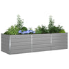 Vidaxl plantenbak lichtgrijs 195 x 100 x 45 cm gegalvaniseerd staal