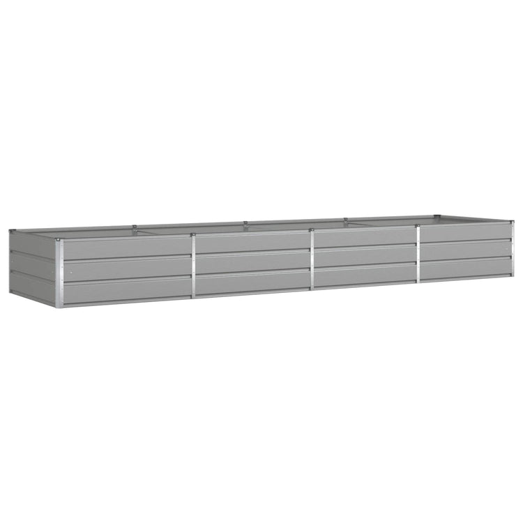 Vidaxl plantenbak lichtgrijs 385 x 100 x 45 cm gegalvaniseerd staal