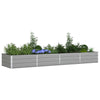 Vidaxl plantenbak lichtgrijs 195 x 100 x 45 cm gegalvaniseerd staal