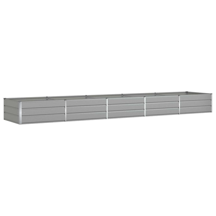 Vidaxl plantenbak lichtgrijs 480 x 100 x 45 cm gegalvaniseerd staal