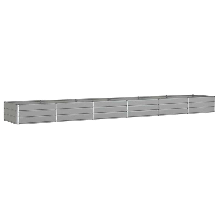 Vidaxl plantenbak lichtgrijs 580 x 100 x 45 cm gegalvaniseerd staal