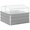 Vidaxl plantenbak lichtgrijs 100 x 100 x 77 cm gegalvaniseerd staal