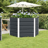 Vidaxl plantenbak antraciet 129 x 129 x 75 cm staal