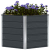 Vidaxl plantenbak antraciet 129 x 129 x 75 cm staal