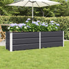 Vidaxl plantenbak antraciet 160 x 40 x 45 cm staal