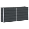 Vidaxl plantenbak antraciet 160 x 40 x 75 cm staal