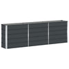 Vidaxl plantenbak antraciet 160 x 40 x 75 cm staal
