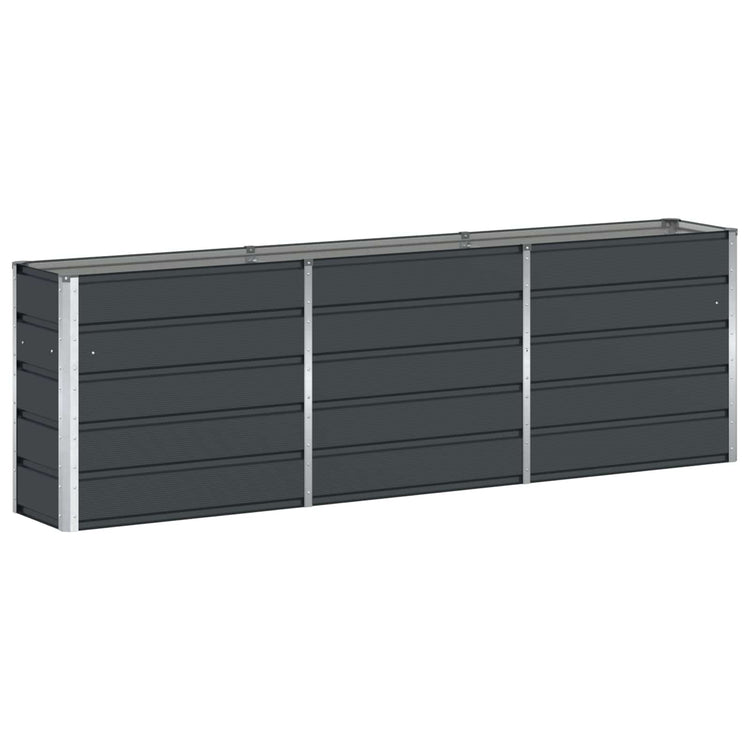 Vidaxl plantenbak antraciet 240 x 40 x 75 cm staal