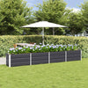 Vidaxl plantenbak antraciet 320 x 40 x 45 cm staal