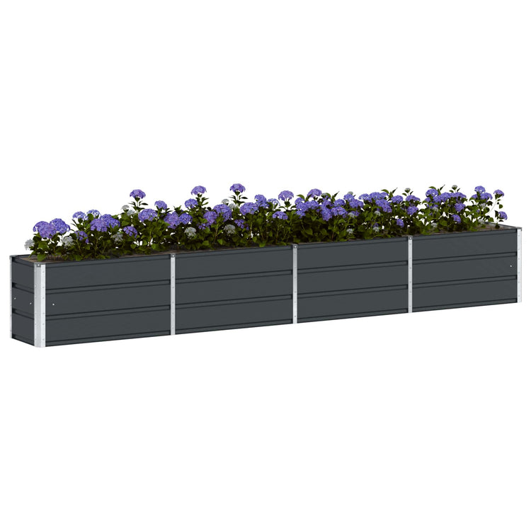 Vidaxl plantenbak antraciet 320 x 40 x 45 cm staal