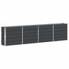Vidaxl plantenbak antraciet 160 x 40 x 75 cm staal