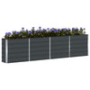 Vidaxl plantenbak antraciet 160 x 40 x 75 cm staal