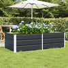 Vidaxl plantenbak antraciet 160 x 80 x 45 cm staal