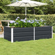 Vidaxl plantenbak antraciet 160 x 80 x 45 cm staal