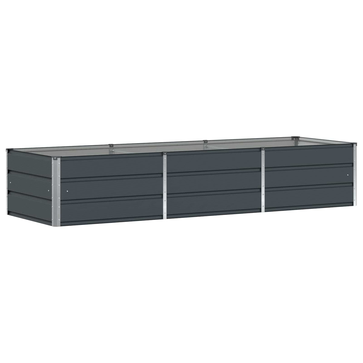 Vidaxl plantenbak antraciet 240 x 80 x 45 cm staal
