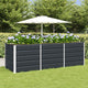 Vidaxl plantenbak antraciet 240 x 80 x 75 cm staal