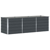 Vidaxl plantenbak antraciet 240 x 80 x 75 cm staal