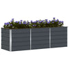 Vidaxl plantenbak antraciet 240 x 80 x 75 cm staal