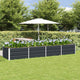 Vidaxl plantenbak antraciet 320 x 80 x 45 cm staal
