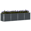 Vidaxl plantenbak antraciet 240 x 80 x 75 cm staal