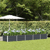 Vidaxl plantenbak antraciet 400 x 80 x 45 cm staal