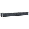 Vidaxl plantenbak antraciet 480 x 80 x 45 cm staal