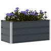 Vidaxl plantenbak antraciet 100 x 50 x 45 cm gegalvaniseerd staal