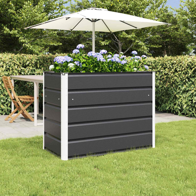 Vidaxl plantenbak antraciet 100 x 50 x 75 cm gegalvaniseerd staal