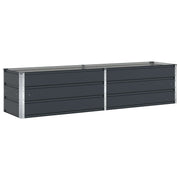 Vidaxl plantenbak antraciet 195 x 50 x 45 cm gegalvaniseerd staal - afbeelding 2