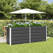 Vidaxl plantenbak antraciet 195 x 50 x 75 cm gegalvaniseerd staal - afbeelding 1