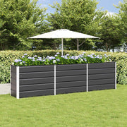 Vidaxl plantenbak antraciet 290 x 50 x 75 cm gegalvaniseerd staal - afbeelding 1