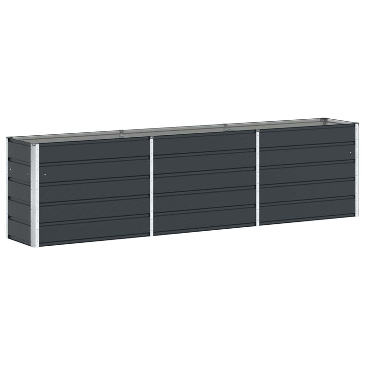 Vidaxl plantenbak antraciet 290 x 50 x 75 cm gegalvaniseerd staal