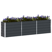 Vidaxl plantenbak antraciet 290 x 50 x 75 cm gegalvaniseerd staal - afbeelding 3