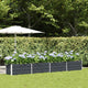 Vidaxl plantenbak antraciet 385 x 50 x 45 cm gegalvaniseerd staal