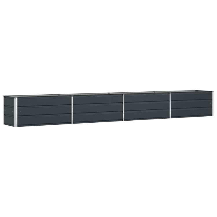 Vidaxl plantenbak antraciet 385 x 50 x 45 cm gegalvaniseerd staal