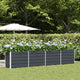 Vidaxl plantenbak antraciet 385 x 50 x 75 cm gegalvaniseerd staal