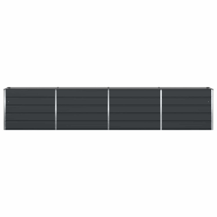 Vidaxl plantenbak antraciet 385 x 50 x 75 cm gegalvaniseerd staal