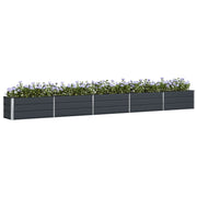 Vidaxl plantenbak antraciet 480 x 50 x 45 cm gegalvaniseerd staal - afbeelding 3