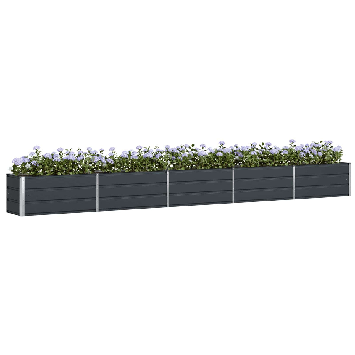 Vidaxl plantenbak antraciet 480 x 50 x 45 cm gegalvaniseerd staal