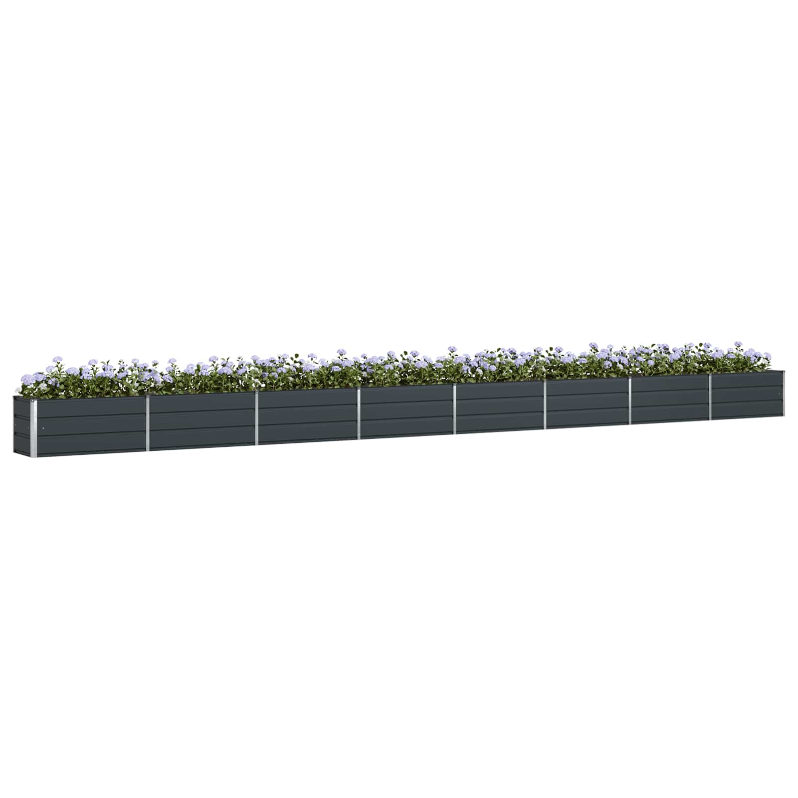 Vidaxl plantenbak antraciet 480 x 50 x 45 cm gegalvaniseerd staal