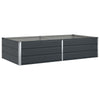 Vidaxl plantenbak antraciet 195 x 100 x 45 cm gegalvaniseerd staal