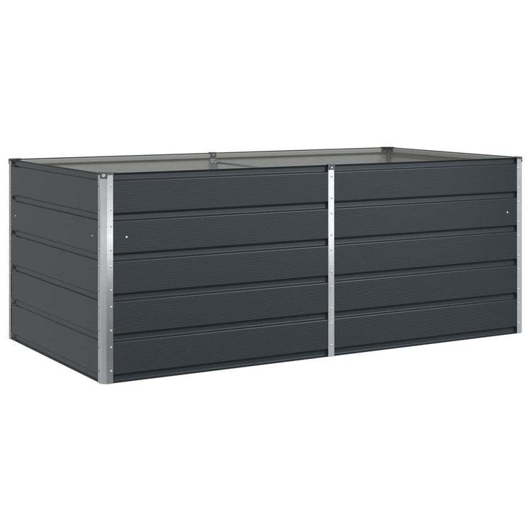 Vidaxl plantenbak antraciet 195 x 100 x 75 cm gegalvaniseerd staal