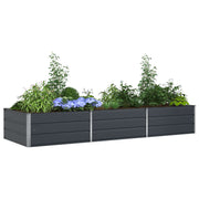 Vidaxl plantenbak antraciet 195 x 100 x 45 cm gegalvaniseerd staal - afbeelding 3