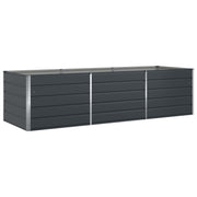 Vidaxl plantenbak antraciet 195 x 100 x 45 cm gegalvaniseerd staal - afbeelding 2