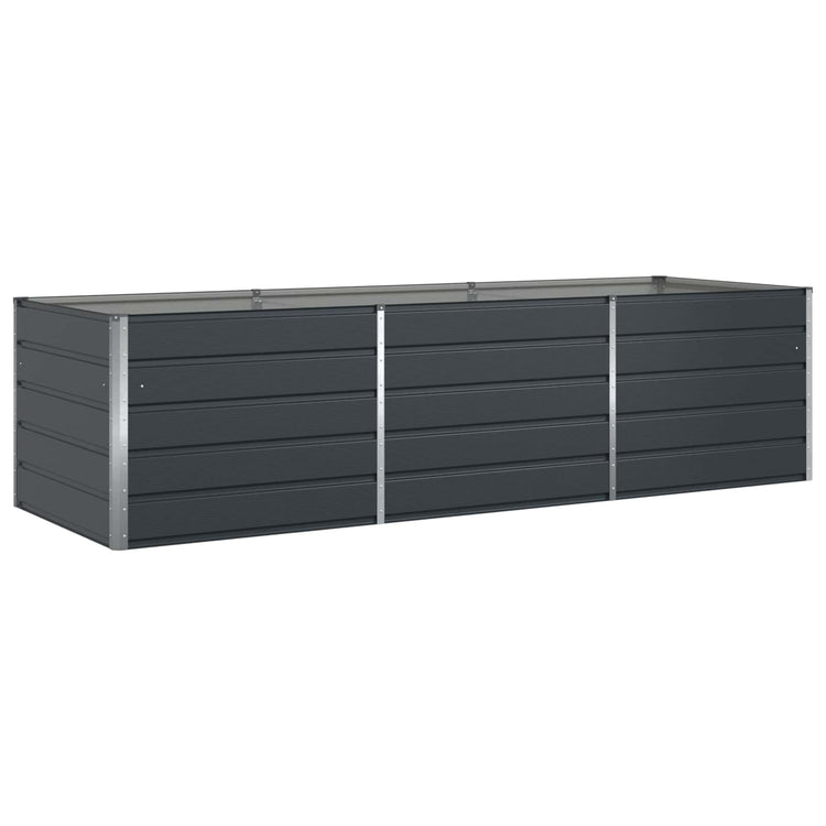 Vidaxl plantenbak antraciet 195 x 100 x 45 cm gegalvaniseerd staal